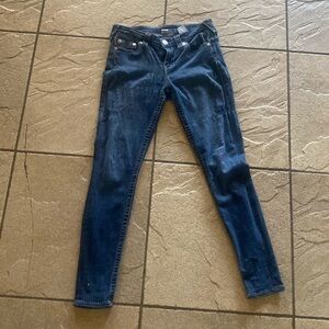 True religion dark wash jeans!